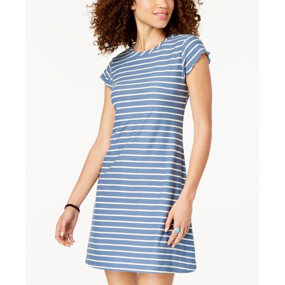 Ultra Flirt Juniors Striped T-Shirt Dress